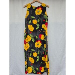 Dressing Clio Shift Maxi Dress Womens L 90s Grunge Whimsigoth Botanical Floral